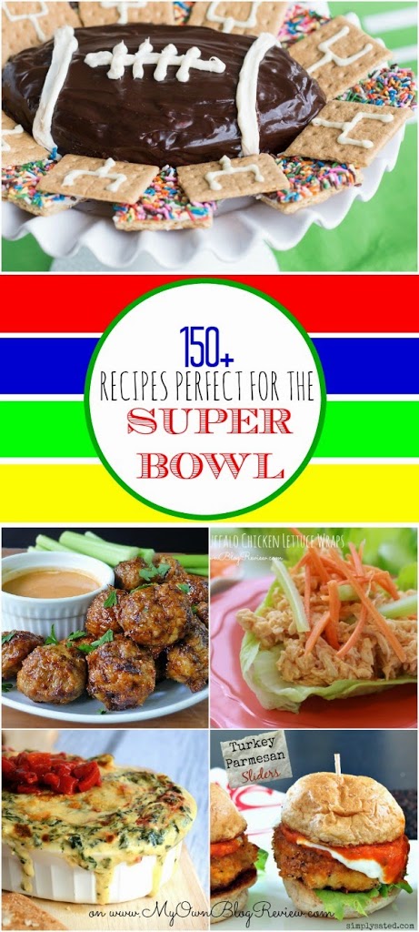 Over 150 Recipes perfect for the Super Bowl that you and your guests are going to love! Find them on Embellishmints.com