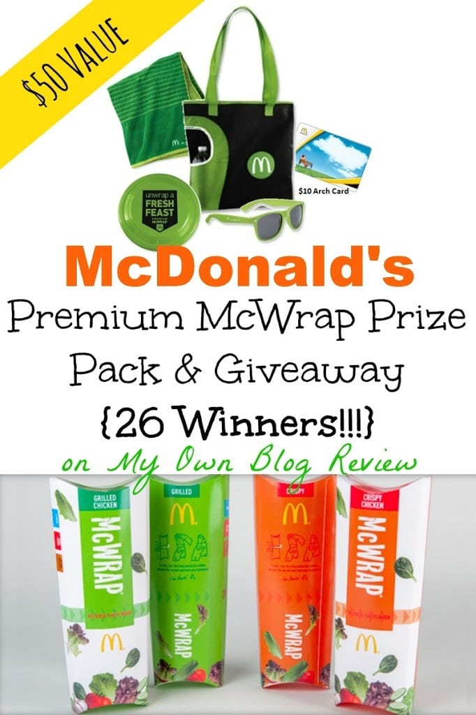 McDonald’s Premium McWrap Giveaway {26 Winners!!!}