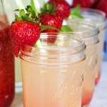 Fresh Strawberry Mint Lemonade. It's the perfect way to freshen up your lemonade for all your summer parties!