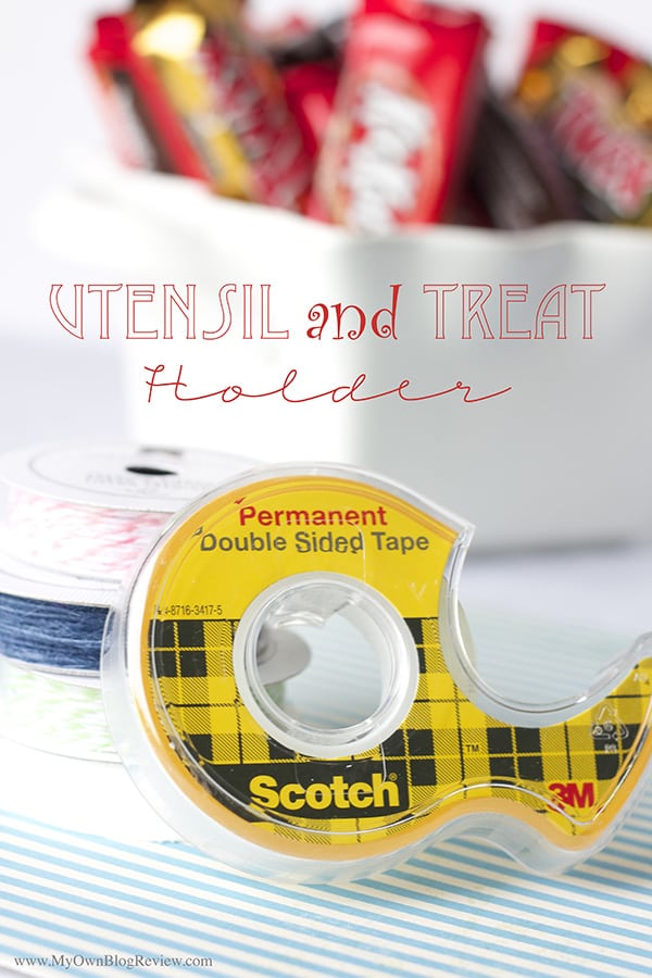 They take less than 5 minutes to make and these DIY Utensil and Treat Holders will be the topic of conversation at your next party!