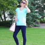 Skinny Jean Outfits. Petal Sleeves. High heel wedges. Nude Purse. Don't simply enjoy the details of life ... I embellish them! www.embellishmints.com