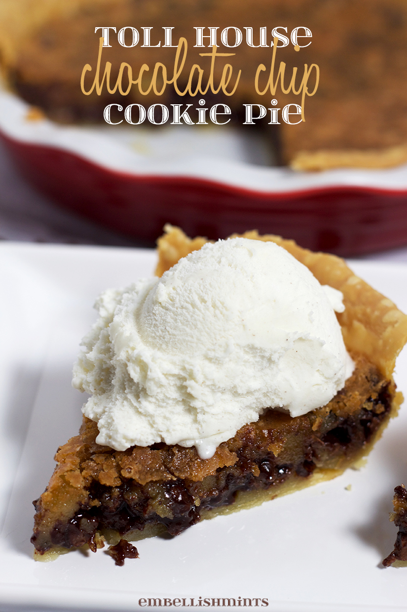 Chocolate Chip Cookie Pie. The Way To His Heart... Man Approved Desserts. Men's Favorite Desserts including Cake, Cookies, Bars, Pies and More!!! Find desserts men like here.