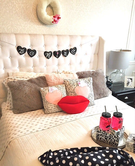 Valentines Bedroom Decor Inspiration from Best of the Blogosphere Linky Party 56 on Embellishmints.com