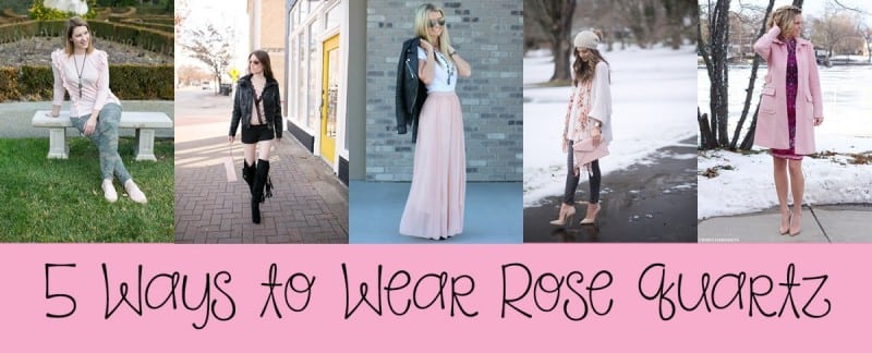 5 ways to wear the Pantone Color of the Year Rose Quarts! www.Embellishmints.com