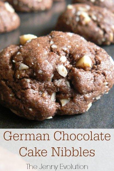 German Chocolate Cake Cookies {Linky Party}