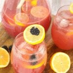 Fresh, sweet lemonade made with delicious blackberries for the most wonderful cold, refreshing drink! The perfect beverage to cool off on a warm spring or summer day and a fantastic drink for parties, showers, and get-togethers as well!
