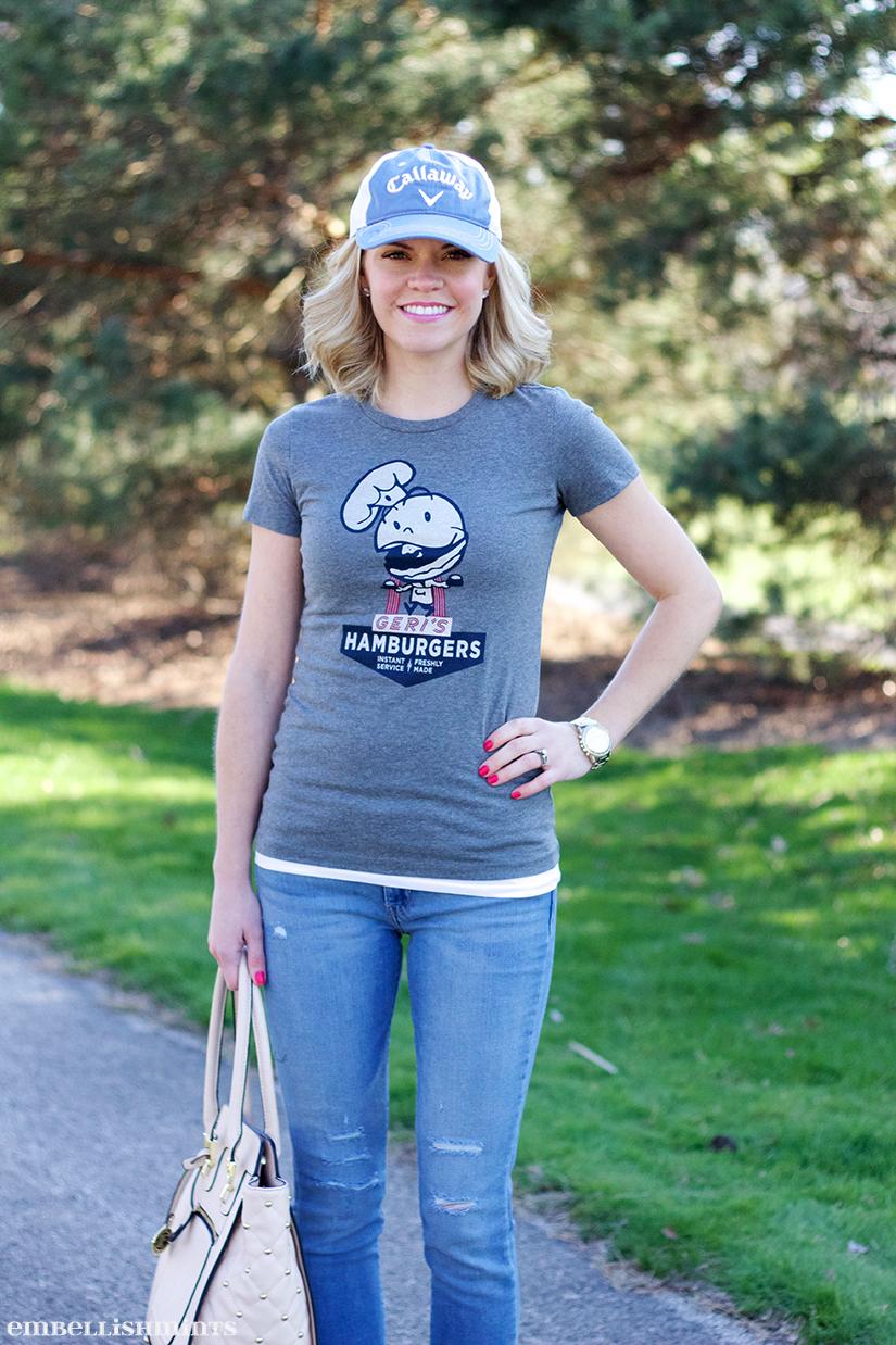 Dress up a T-shirt and hat for everyday! Bygone Brand T-Shirts on Embellishmints.com