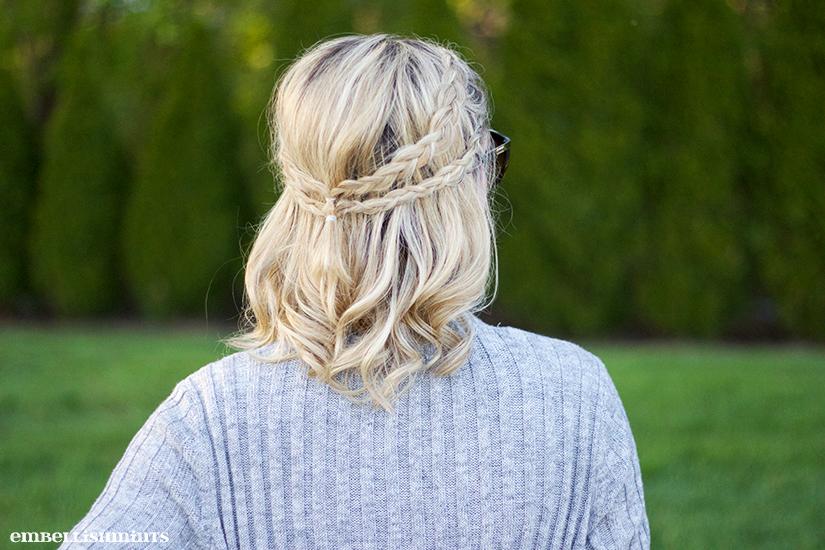 I have been obsessed with the Double Braided Ponytail. A dutch braid look so cute and adds so much character to an otherwise boring outfit or hair day. I have step-by-step instructions for you on www.Embellishmints.com