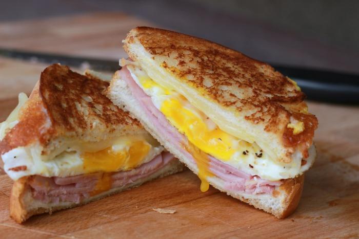 Ham and Egg Grilled Cheese Sandwich Weekly Menu - Embellishmints