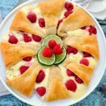 My favorite post from this week's Linky Party --> Lime Lime Raspberry Cheesecake Crescent Ring is a delicious recipe with only 6 ingredients! It's beautiful and makes a perfect recipe for a BBQ.