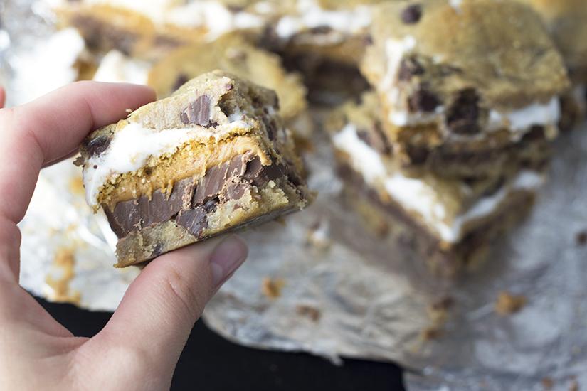 Chocolate-Chip-Cookie-Smores-Bars
