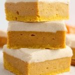 My favorite recipe from last week's Linky Party just in time for Pumpkin Spice season! Pumpkin Spice Sugar Cookie Bars DelightfulEMade. Check out more great recipes here.