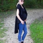 This Sami May Cape is a fall staple. It's perfect because you can wear it as an extra layer over a sweater or under a coat. Fall layers are a must. Find out more and get a 25% OFF DISCOUNT on www.Embellishmints.com
