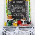 Throw your own Elf Movie Night Party! So glad Pink Peppermint Design linked up this week. You won't believe how cost effective it is to make your own, HUGE backdrop. I have to do it myself...and soon!