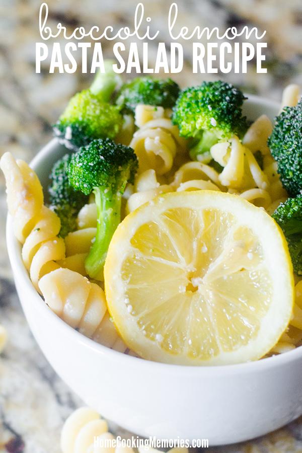 My favorite from this week's Linky Party from Home Cooking Memories. This Easy Broccoli Lemon Pasta Salad Recipe can be ready in 30 minutes. Serve it with your favorite meats at your next picnic or barbecue.