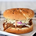 My favorite from this week's Linky Party: Honey Balsamic Pulled Pork. A delicious slow cooker pulled pork recipe featuring balsamic vinegar and honey from Simply Darrling. Perfect for any meal from a weeknight dinner to a big dinner party.