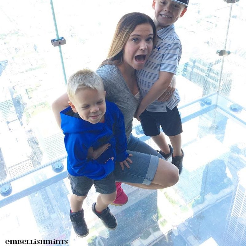 Willis Tower Chicago: Skydeck Willis Tower is a must do when you travel to Chicago. Your family will love the experience, especially the children. www.Embellishmints.com