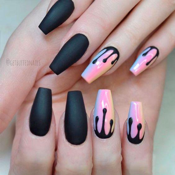21 Cool Designs for Coffin Tip Nails Shape