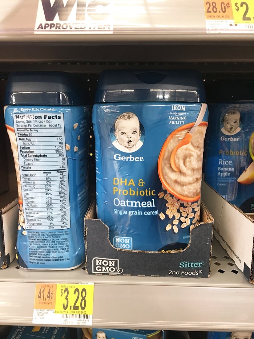 Gerber at Walmart. Get the link to the Ibotta deal here. Iron fortified cereals like Gerber's snacks and Oatmeals, or meat, are a great way to make sure they get the amount of Iron they need. www.Embellishmints.com